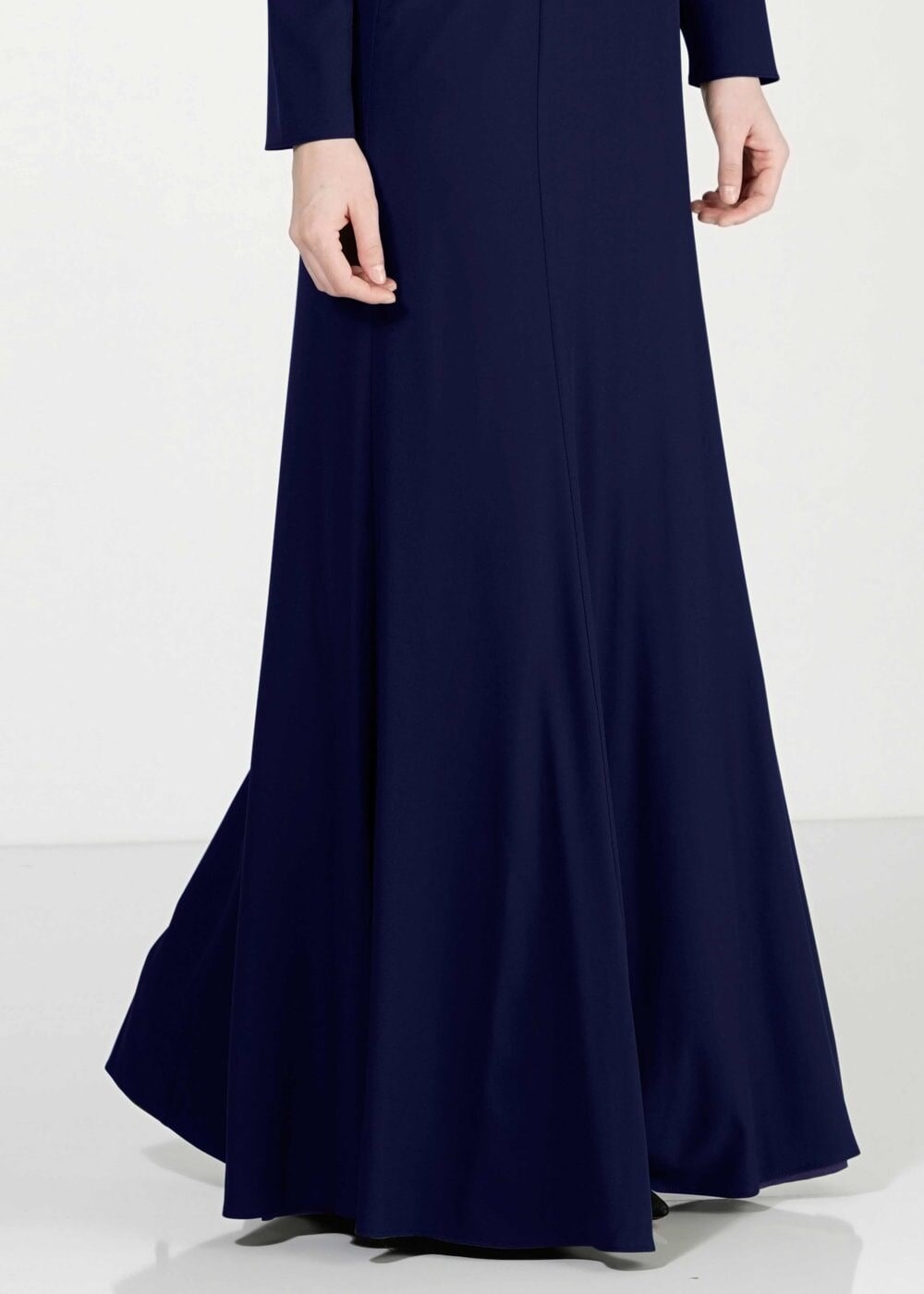 Tesettür giyim LACİVERT BASIC ELBİSE 4038 