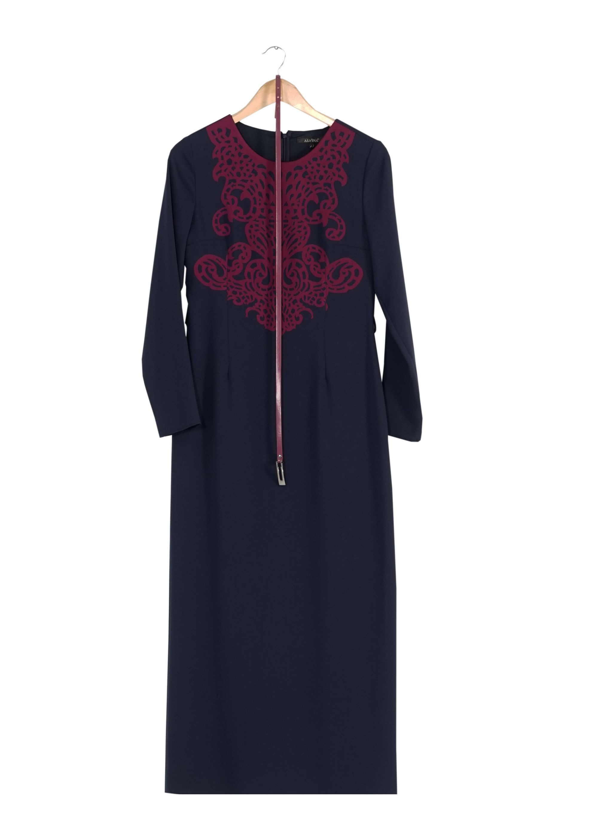 Tesettür giyim LACİVERT 4056 ELBİSE