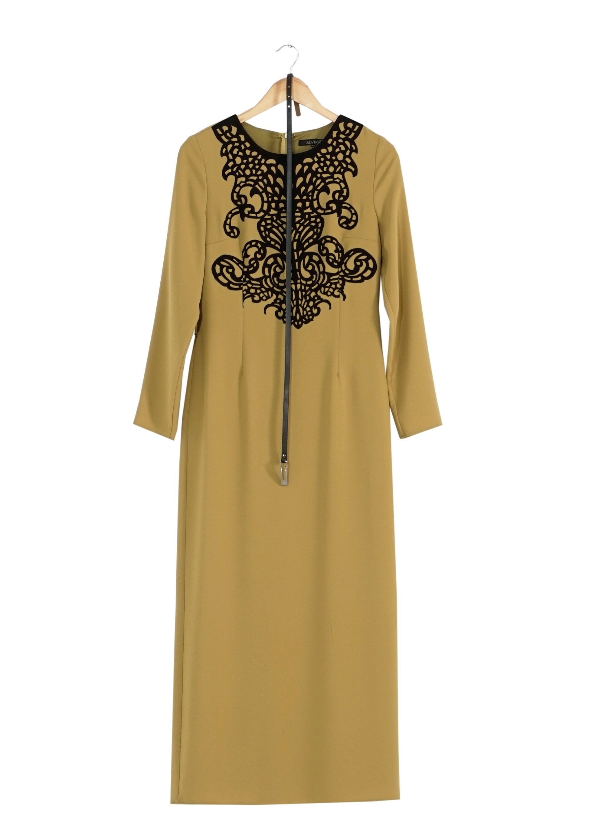 Tesettür giyim YEŞİL 4056 ELBİSE