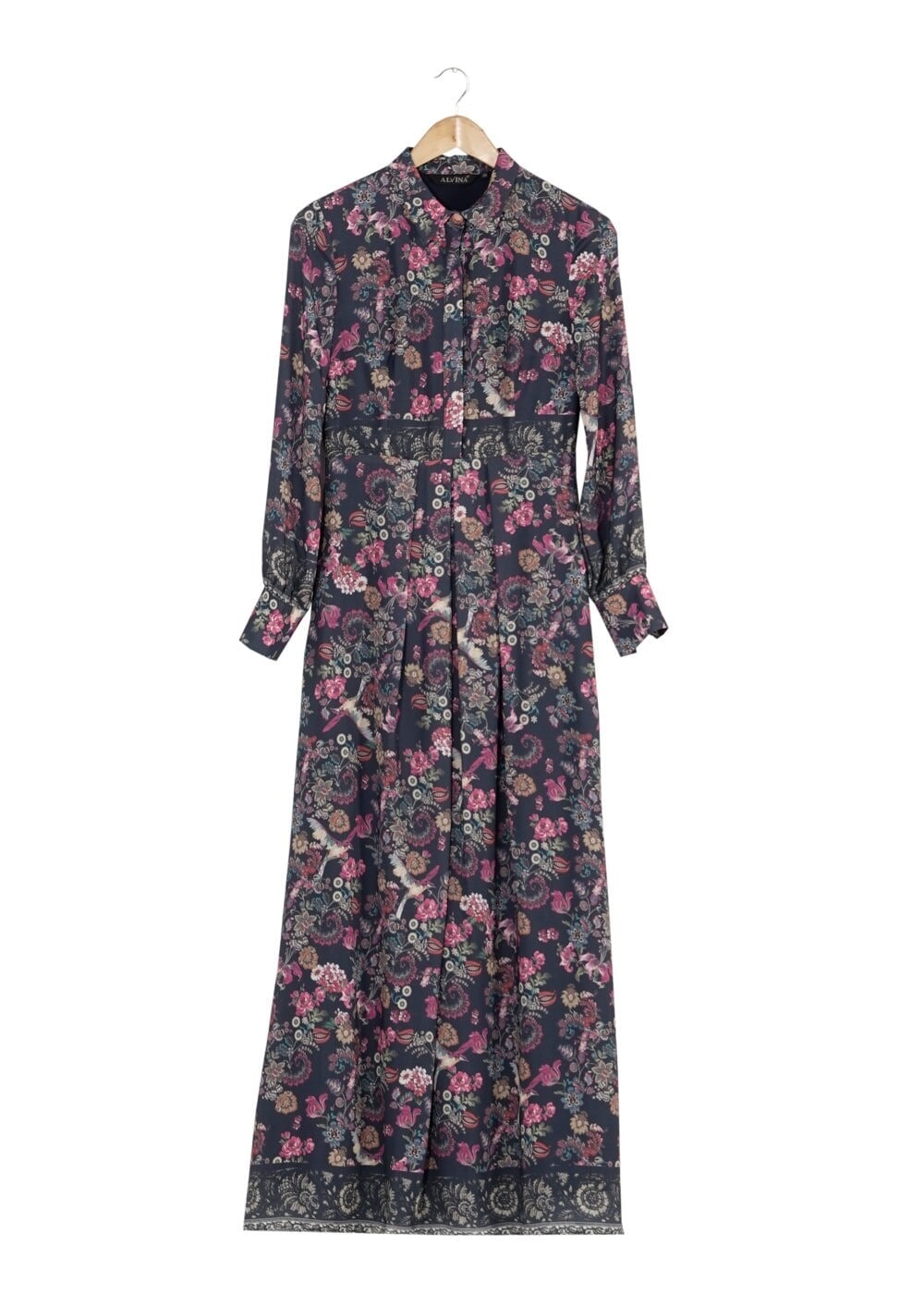 Tesettür giyim LACİVERT 4060 ELBİSE