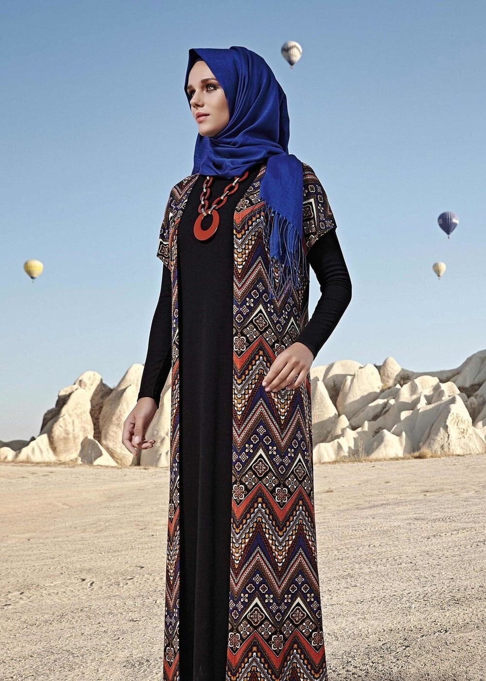 Tesettür giyim SİYAH BASIC ELBİSE 4101 