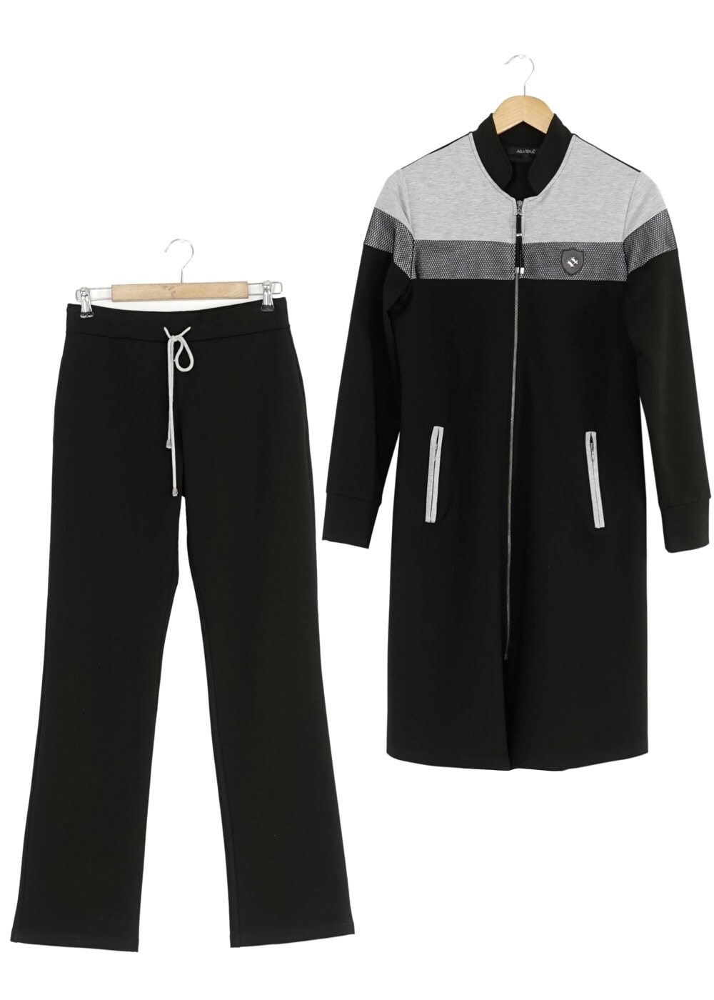 Tesettür giyim SİYAH 4117 EŞOFMAN TAKIMI