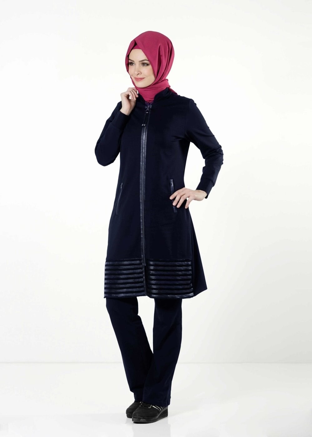 Tesettür giyim LACİVERT 4118 EŞOFMAN TAKIMI