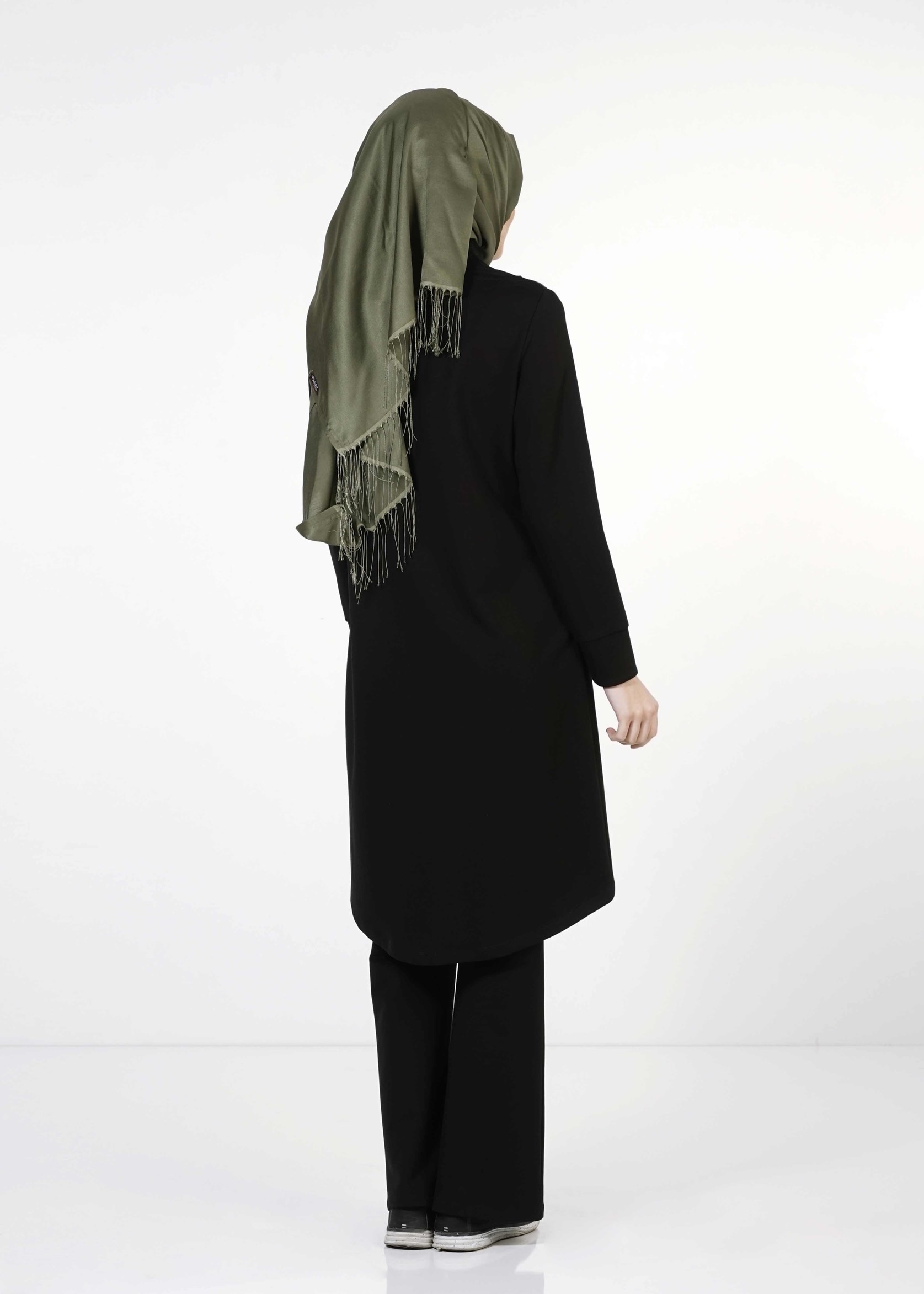 Tesettür giyim SİYAH 4119 EŞOFMAN TAKIMI