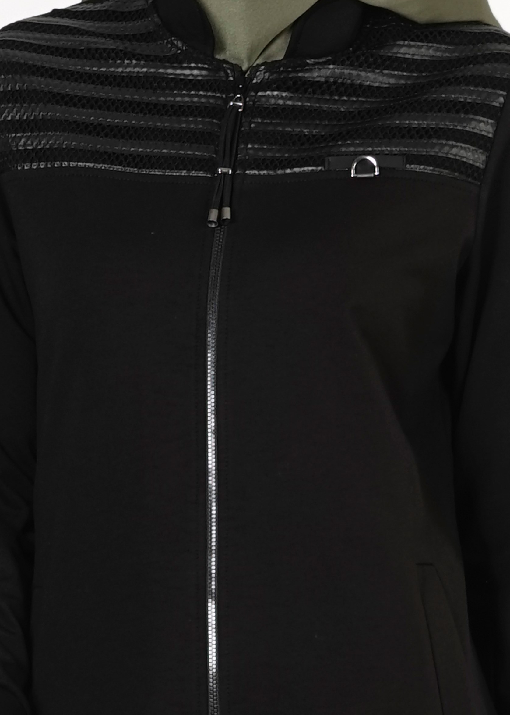 Tesettür giyim SİYAH 4119 EŞOFMAN TAKIMI