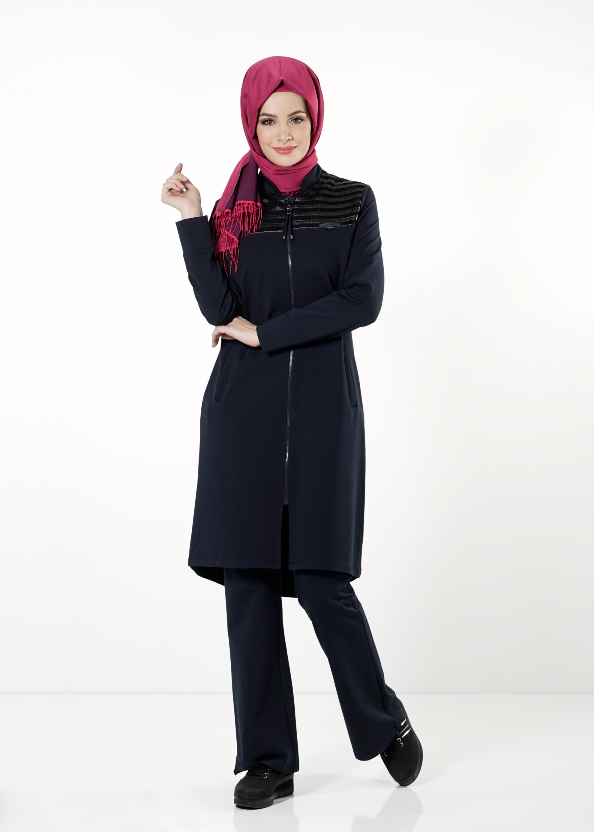 Tesettür giyim LACİVERT 4119 EŞOFMAN TAKIMI