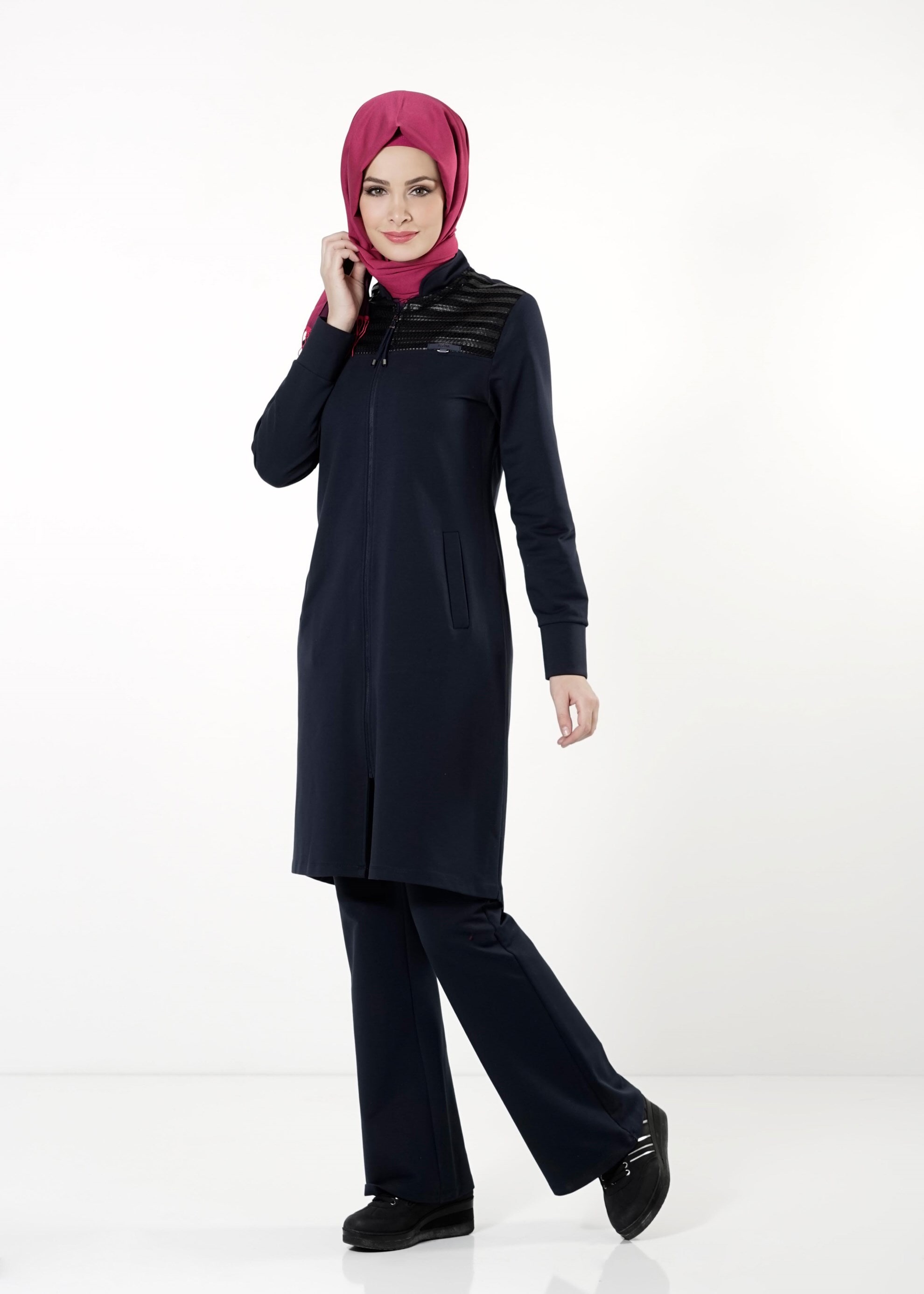 Tesettür giyim LACİVERT 4119 EŞOFMAN TAKIMI
