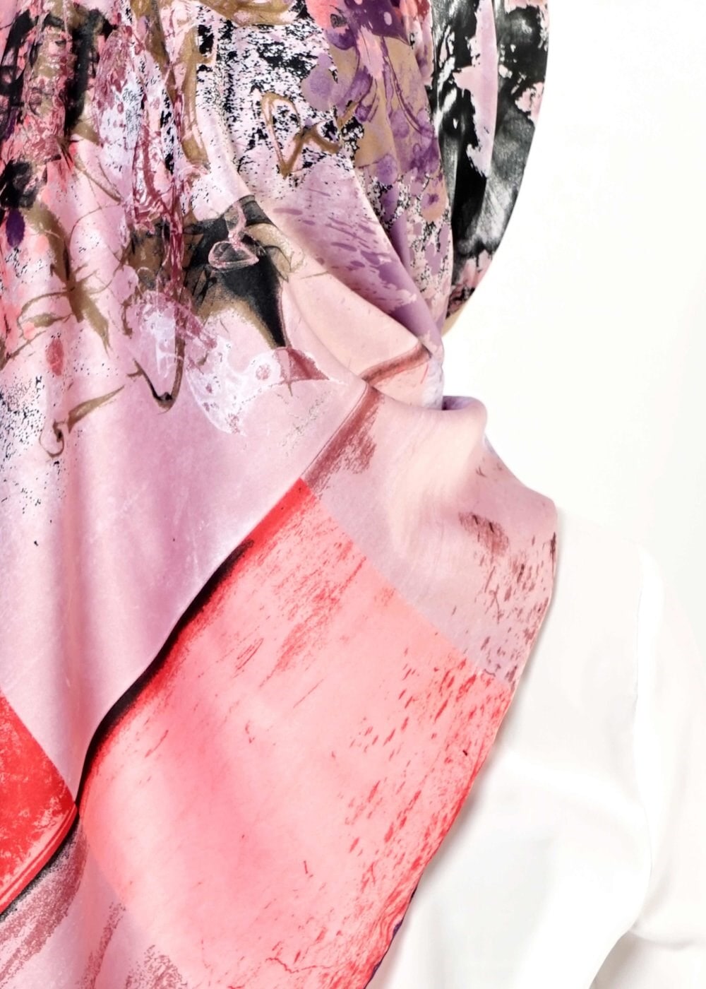 Tesettür giyim MOR 10998 ALVİNA DESENLİ EŞARP