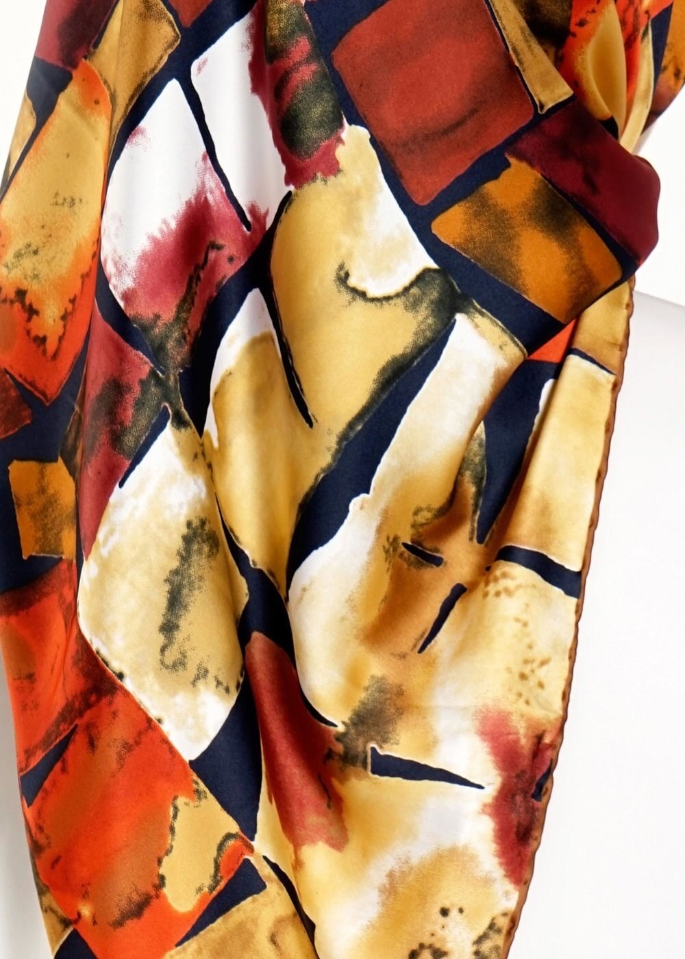 Tesettür giyim LACİVERT 11254 ALVİNA DESENLİ EŞARP