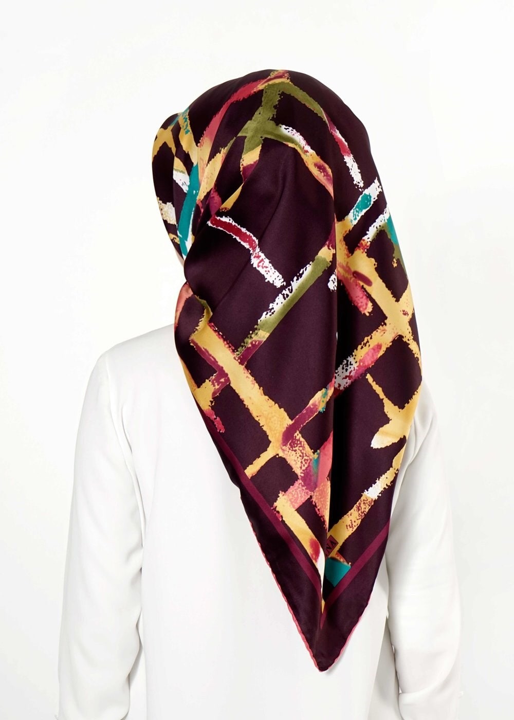 Tesettür giyim MÜRDÜM 12570 ALVİNA DESENLİ EŞARP