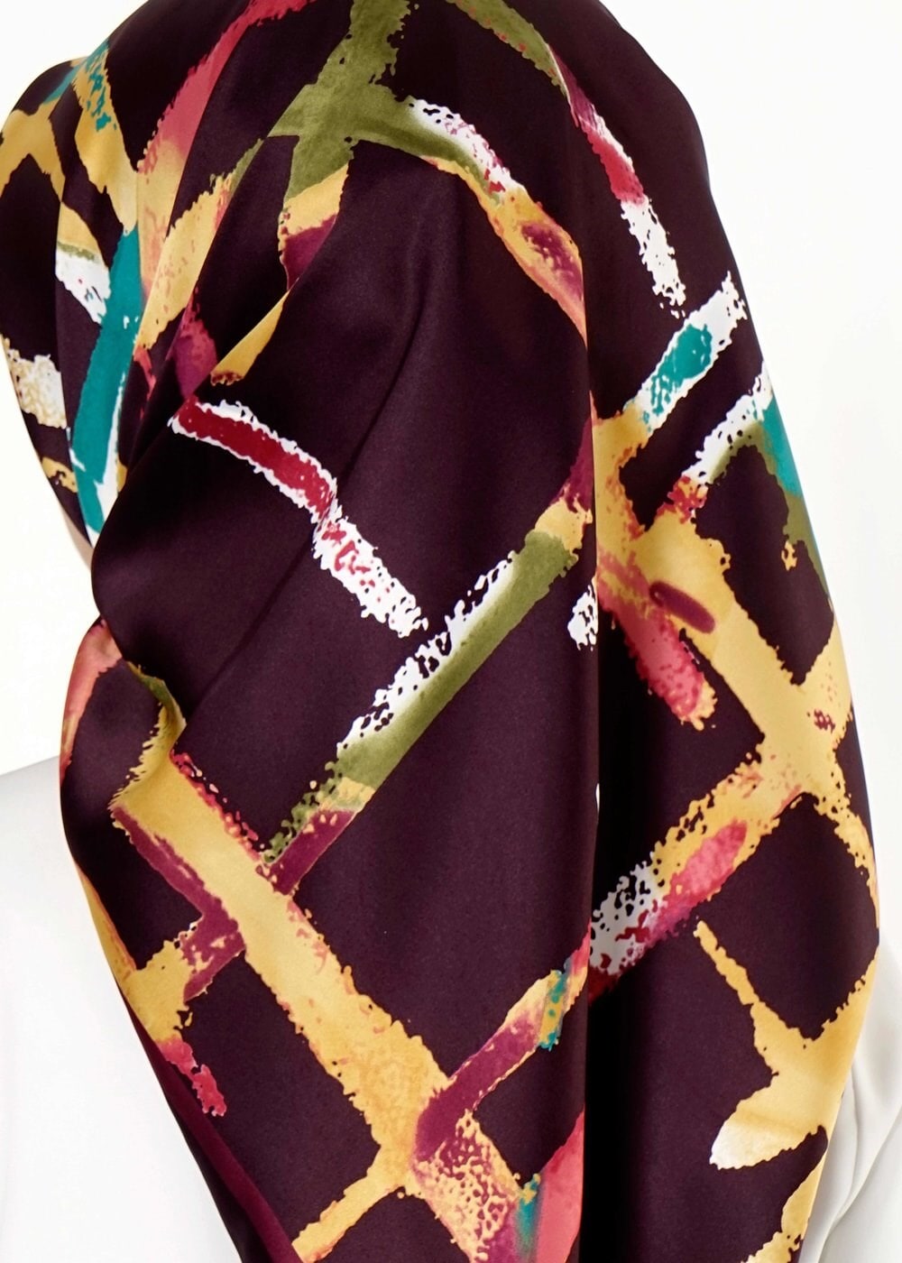 Tesettür giyim MÜRDÜM 12570 ALVİNA DESENLİ EŞARP