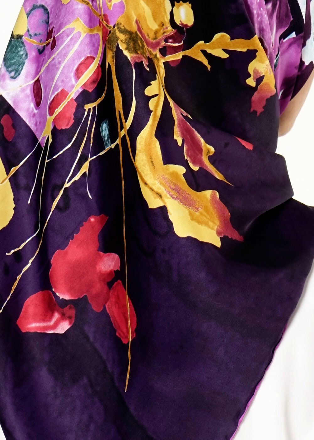 Tesettür giyim MOR 12592 ALVİNA DESENLİ EŞARP