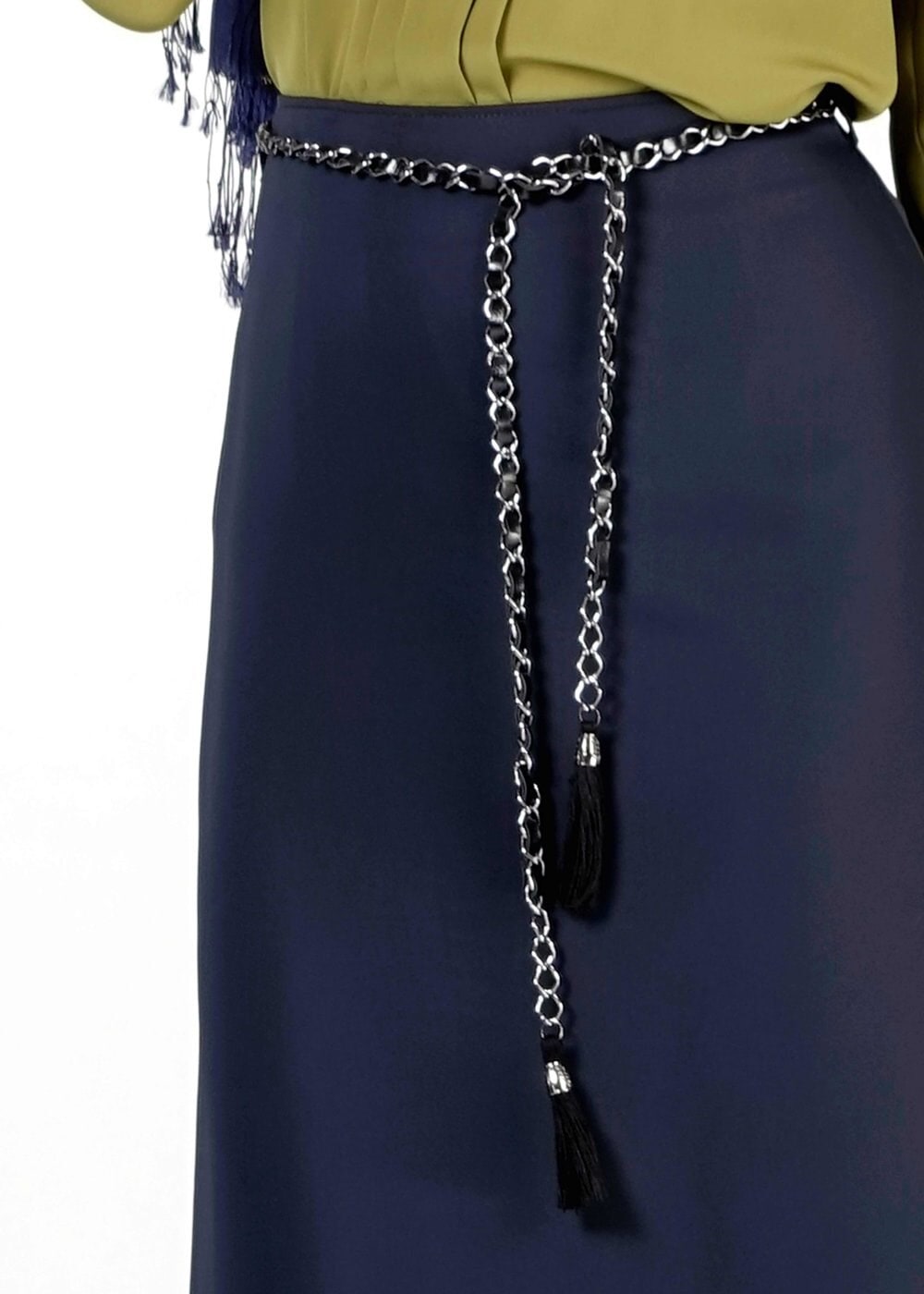 Tesettür giyim LACİVERT A KESİM ETEK 6763 