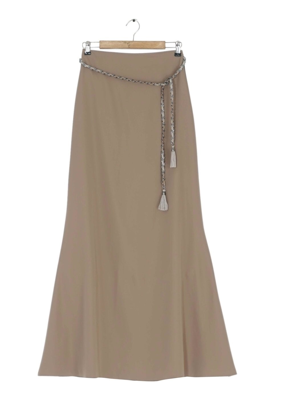 Tesettür giyim KAHVE A KESİM ETEK 6763 