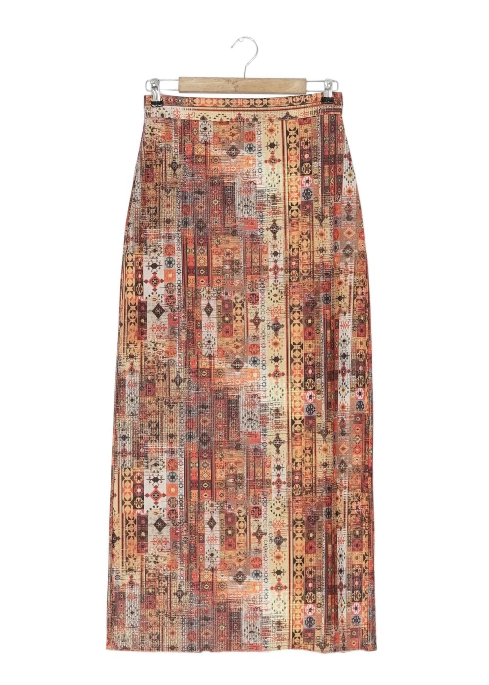 Tesettür giyim BAKIR / BRONZ DESENLİ ETEK 6764 