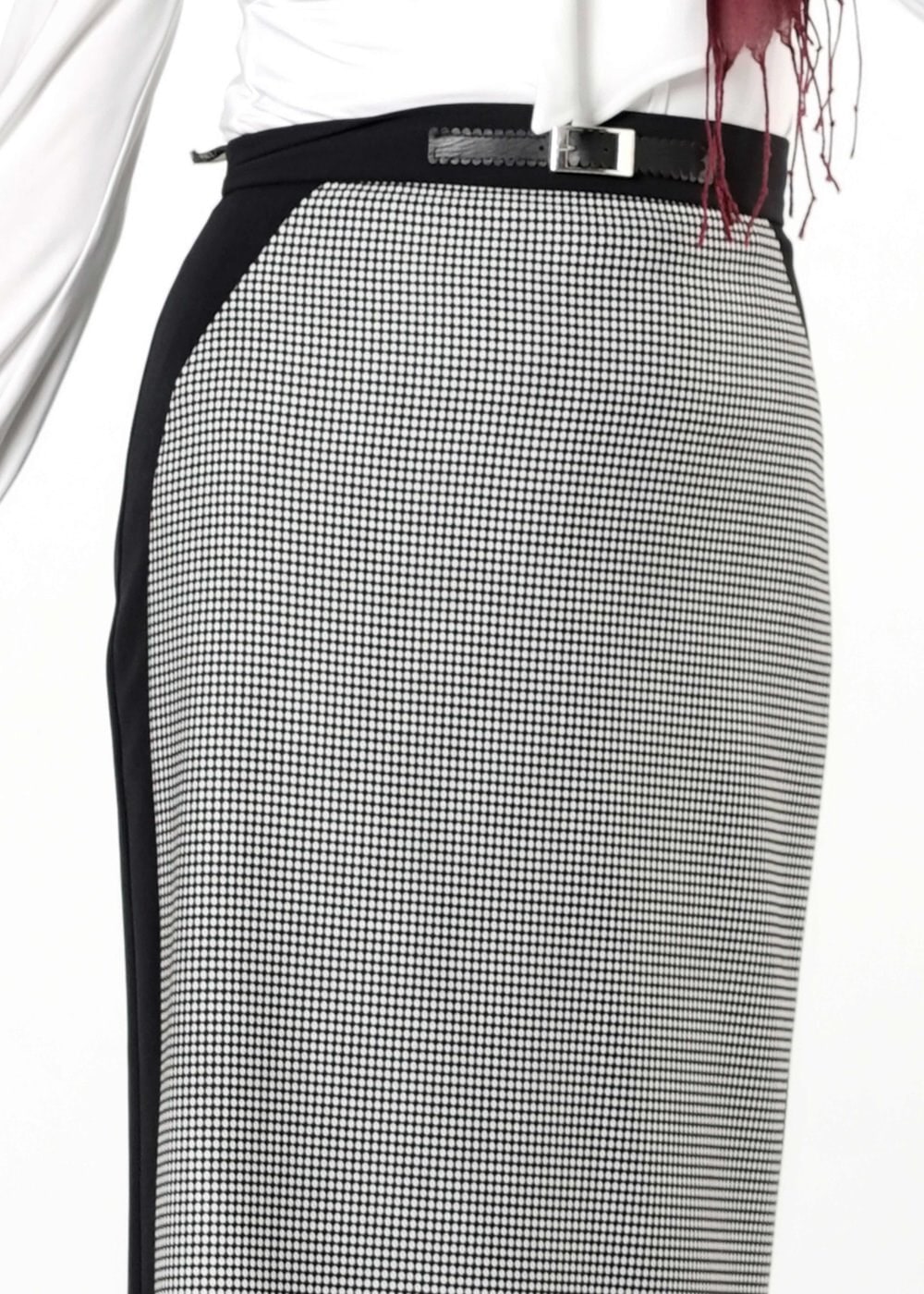 Tesettür giyim SİYAH PÖTİKARE DESEN ETEK 6765 