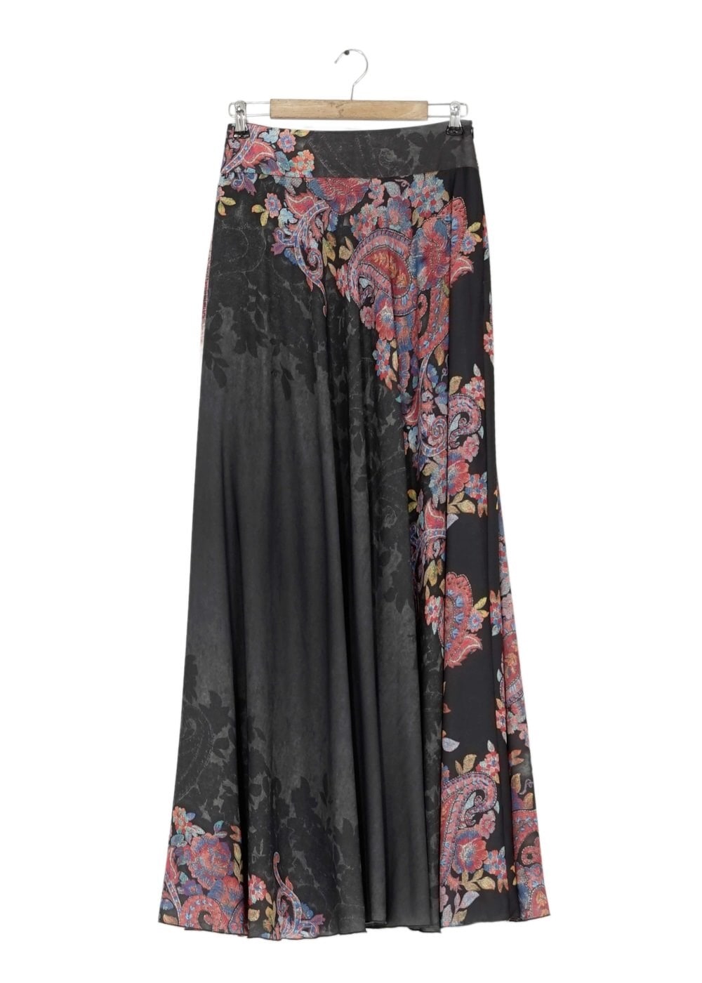 Tesettür giyim SİYAH ÇİÇEKLİ ETEK 6767 