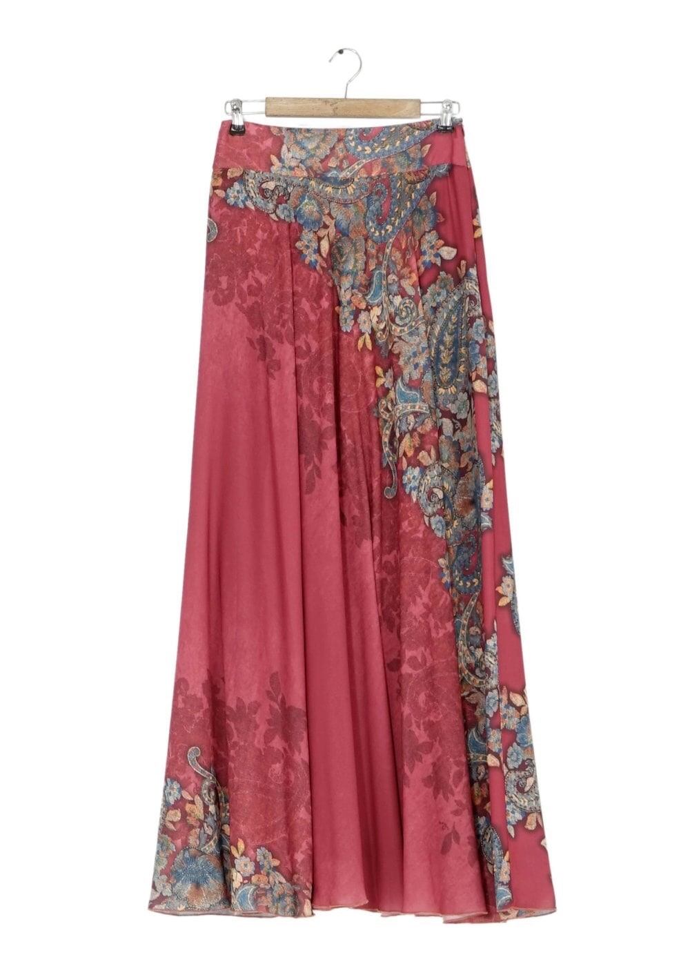 Tesettür giyim BORDO ÇİÇEKLİ ETEK 6767 