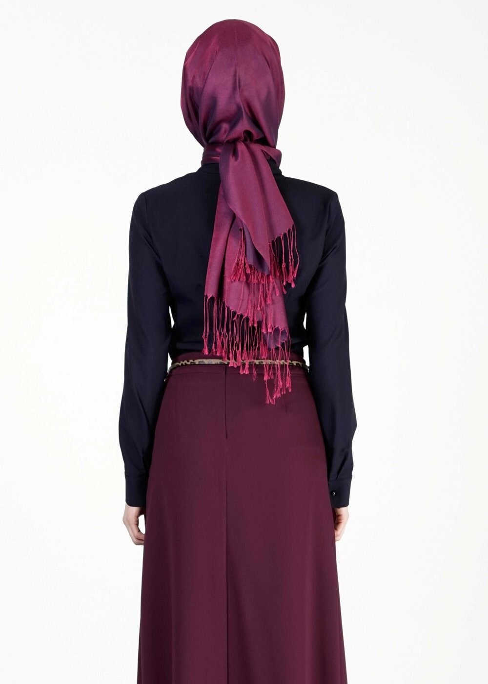 Tesettür giyim MÜRDÜM DÜĞME DETAYLI ETEK 6768