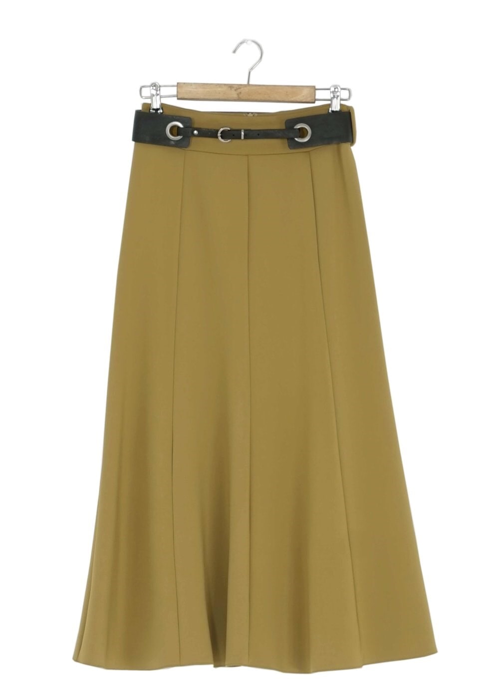 Tesettür giyim SARI PARÇALI ETEK 6773 