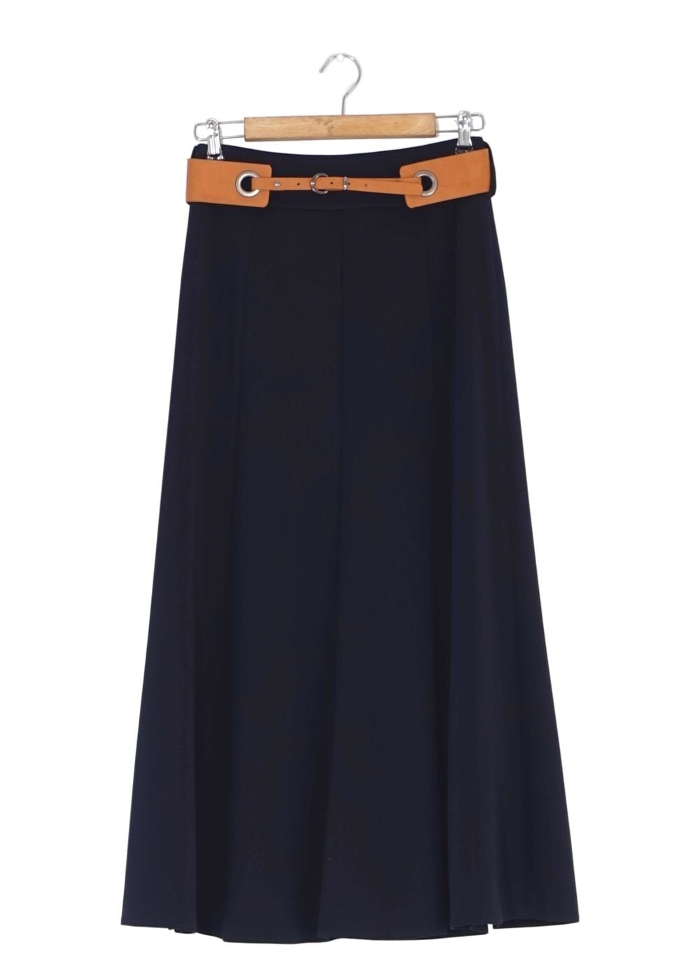 Tesettür giyim LACİVERT PARÇALI ETEK 6773 