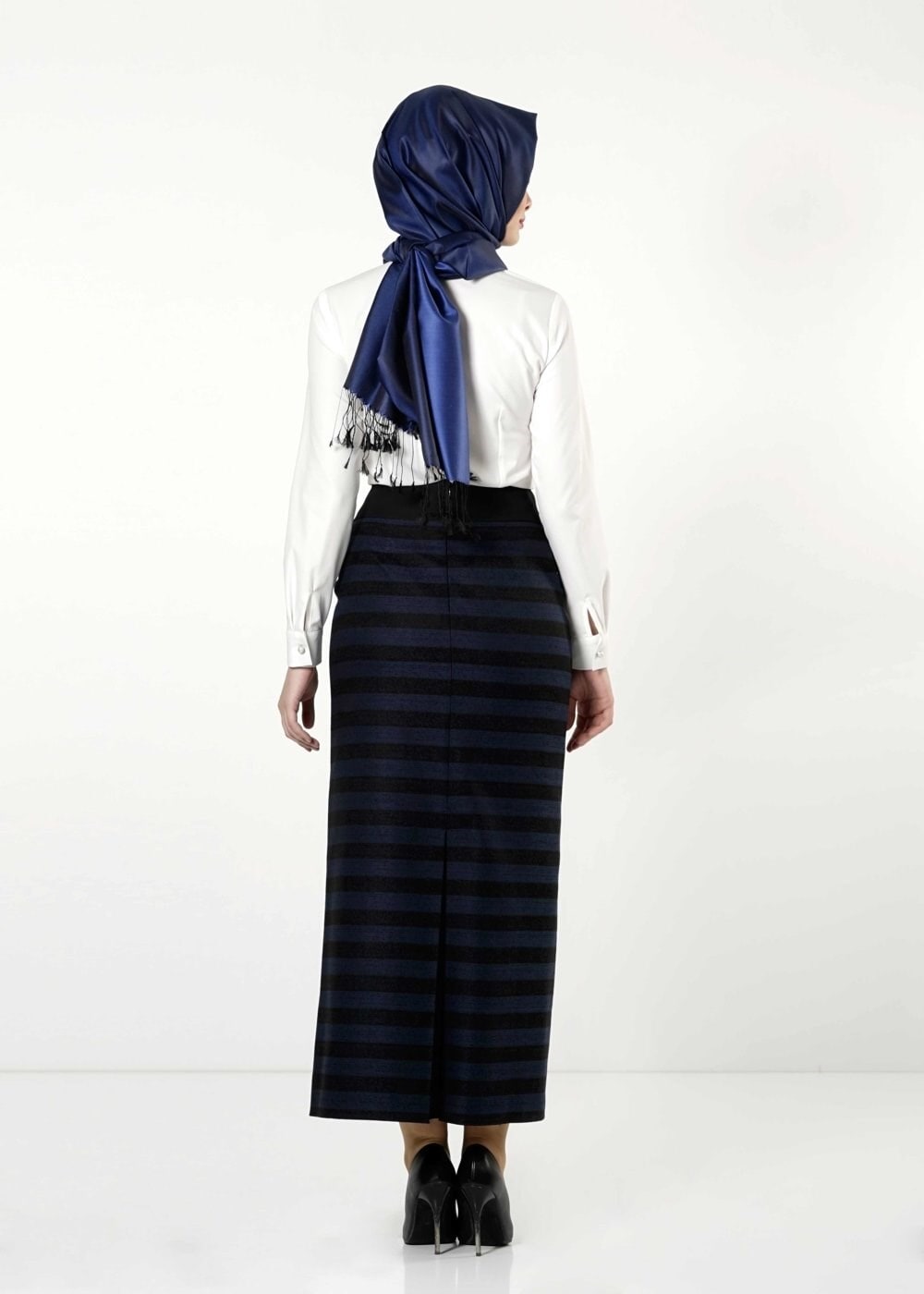 Tesettür giyim LACİVERT 6774 ETEK