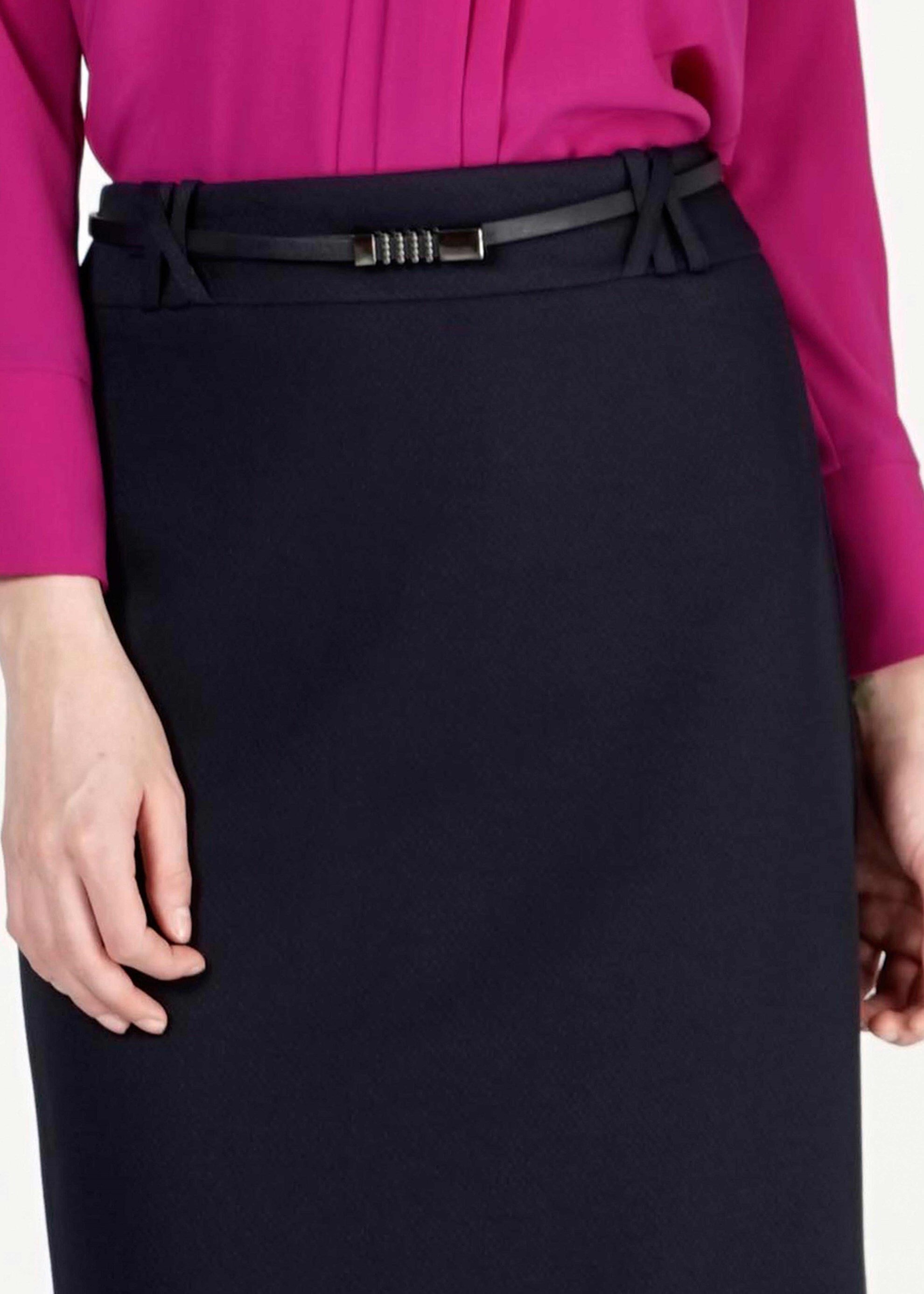 Tesettür giyim LACİVERT DÜZ KESİM ETEK 6776 