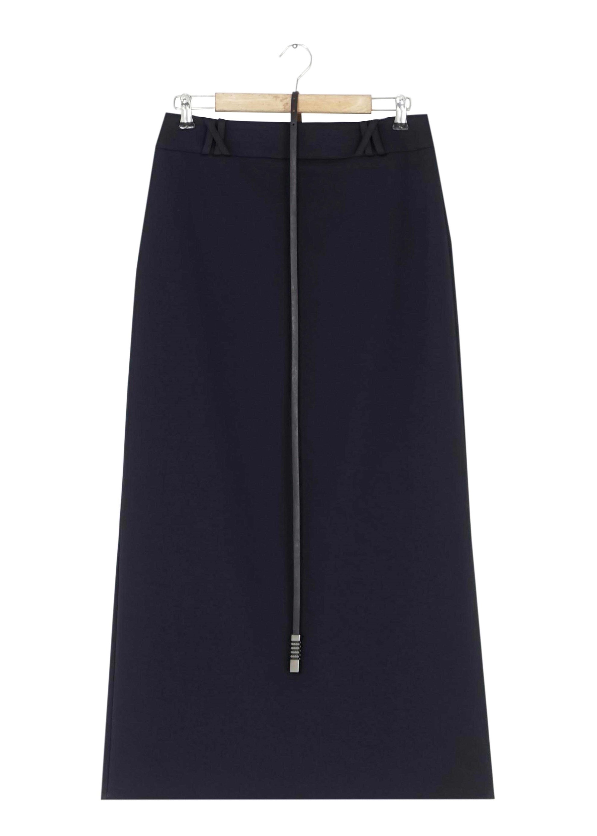 Tesettür giyim LACİVERT DÜZ KESİM ETEK 6776 