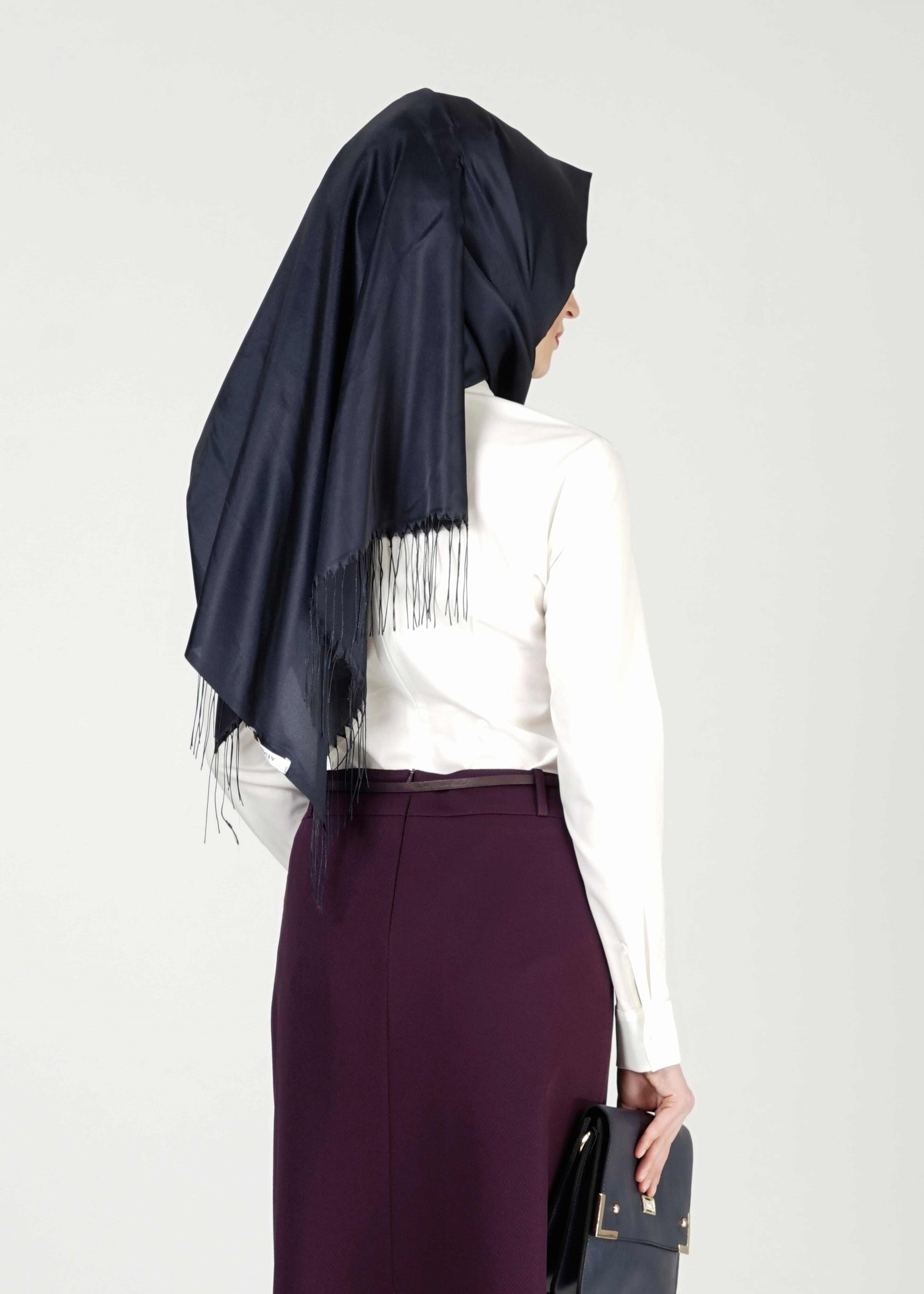 Tesettür giyim MÜRDÜM DÜZ KESİM ETEK 6776 