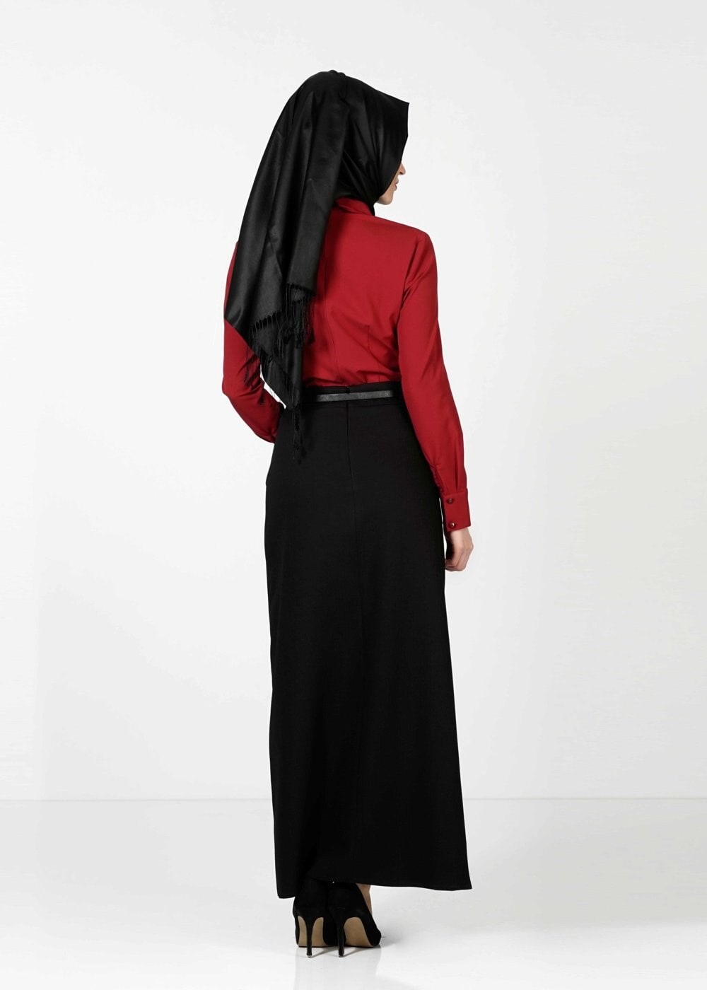 Tesettür giyim SİYAH 6777 ETEK