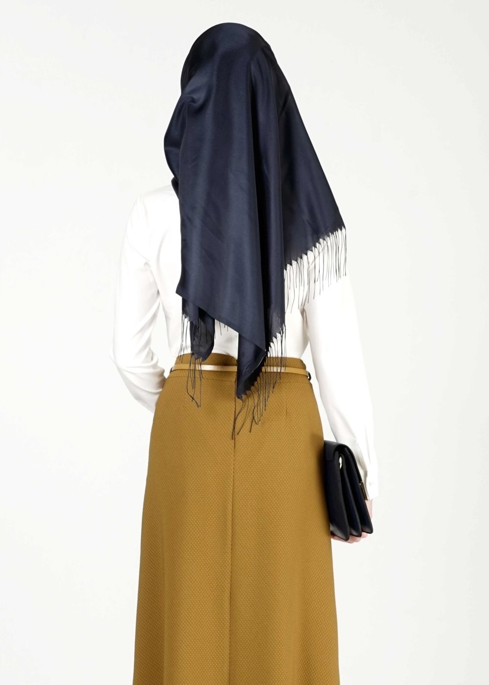 Tesettür giyim SARI A KESİM ETEK 6778 