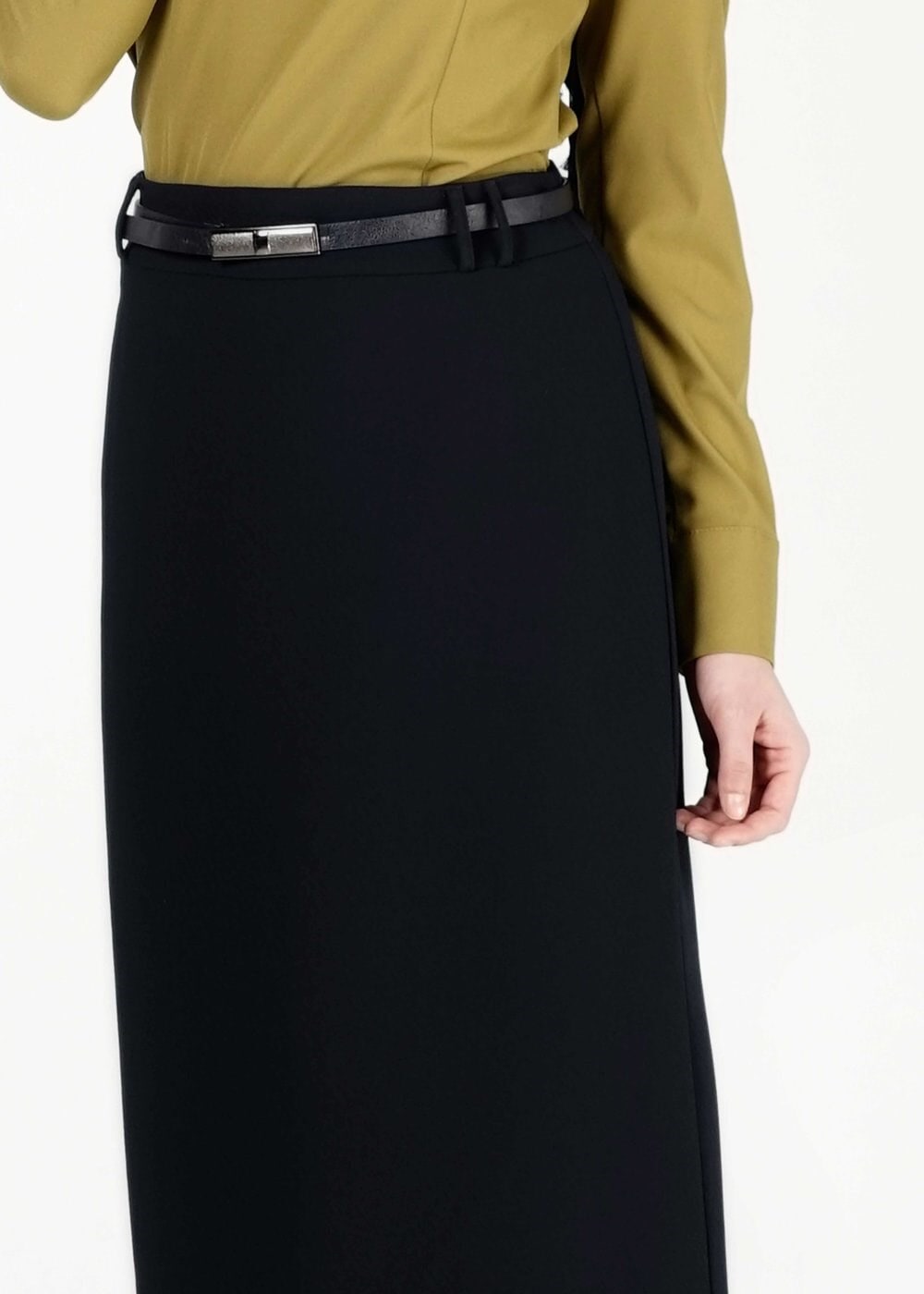 Tesettür giyim SİYAH KALEM ETEK 6780 