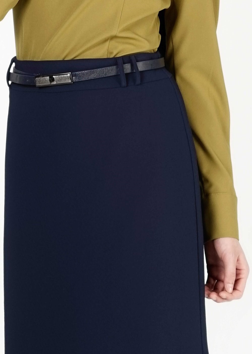 Tesettür giyim LACİVERT KALEM ETEK 6780 