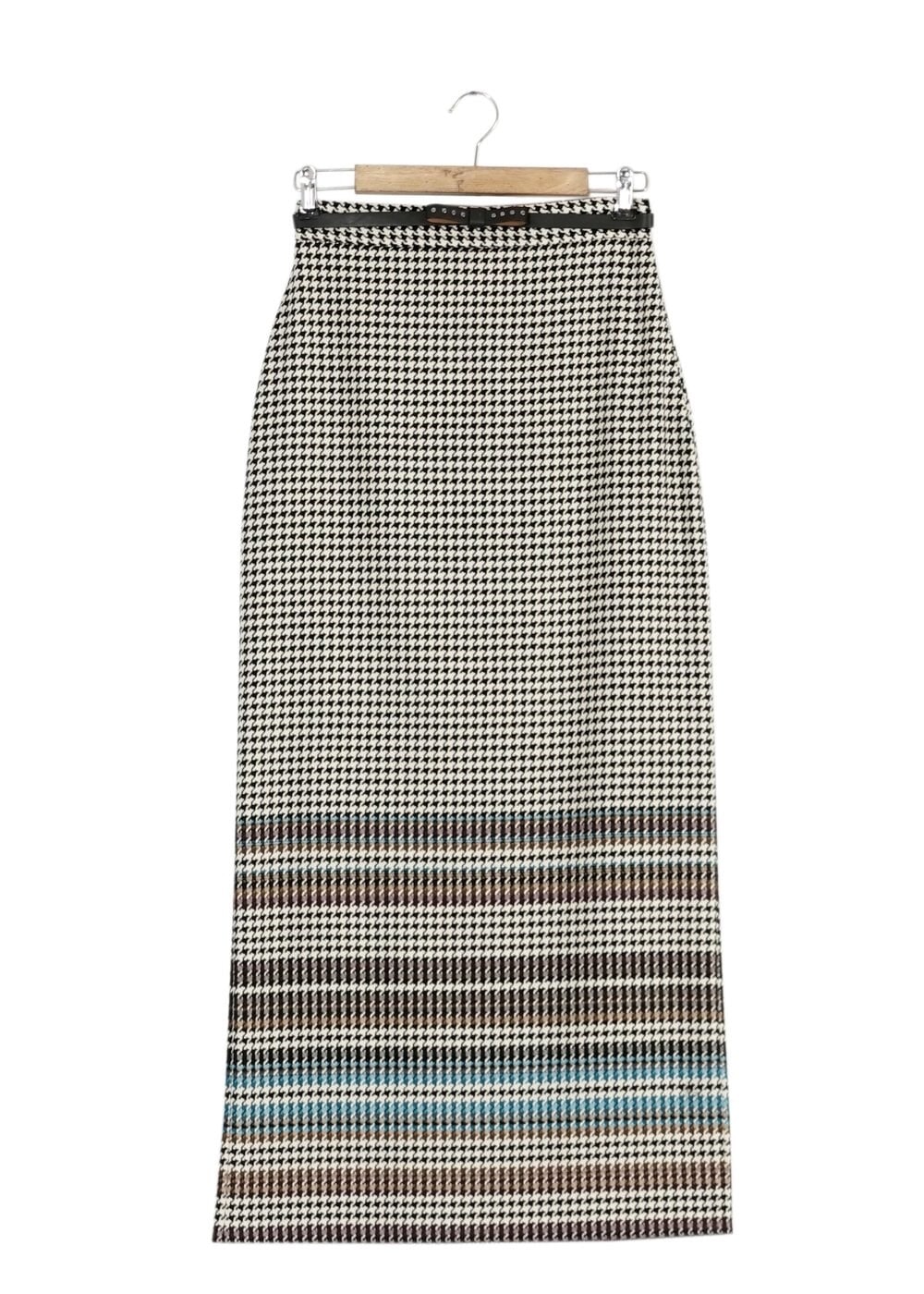 Tesettür giyim MAVİ DESENLİ ETEK 6781 