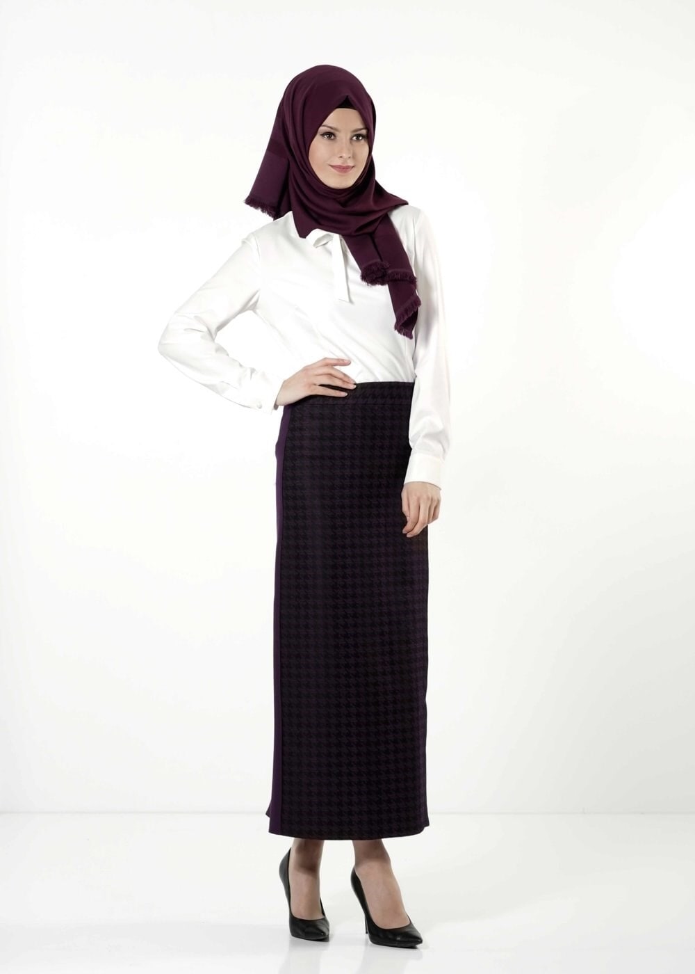 Tesettür giyim MÜRDÜM 6787 ETEK