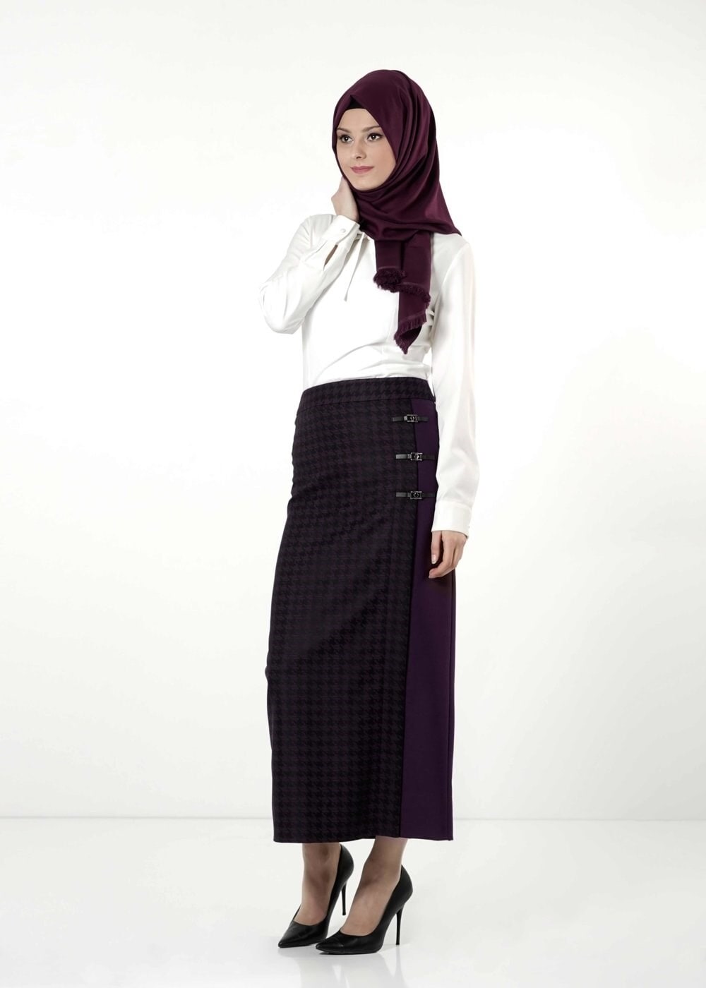 Tesettür giyim MÜRDÜM 6787 ETEK