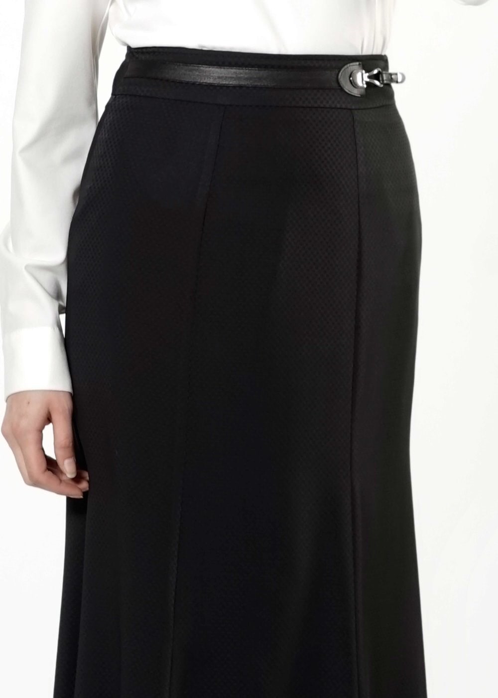 Tesettür giyim SİYAH BALIK KESİM ETEK 6788 