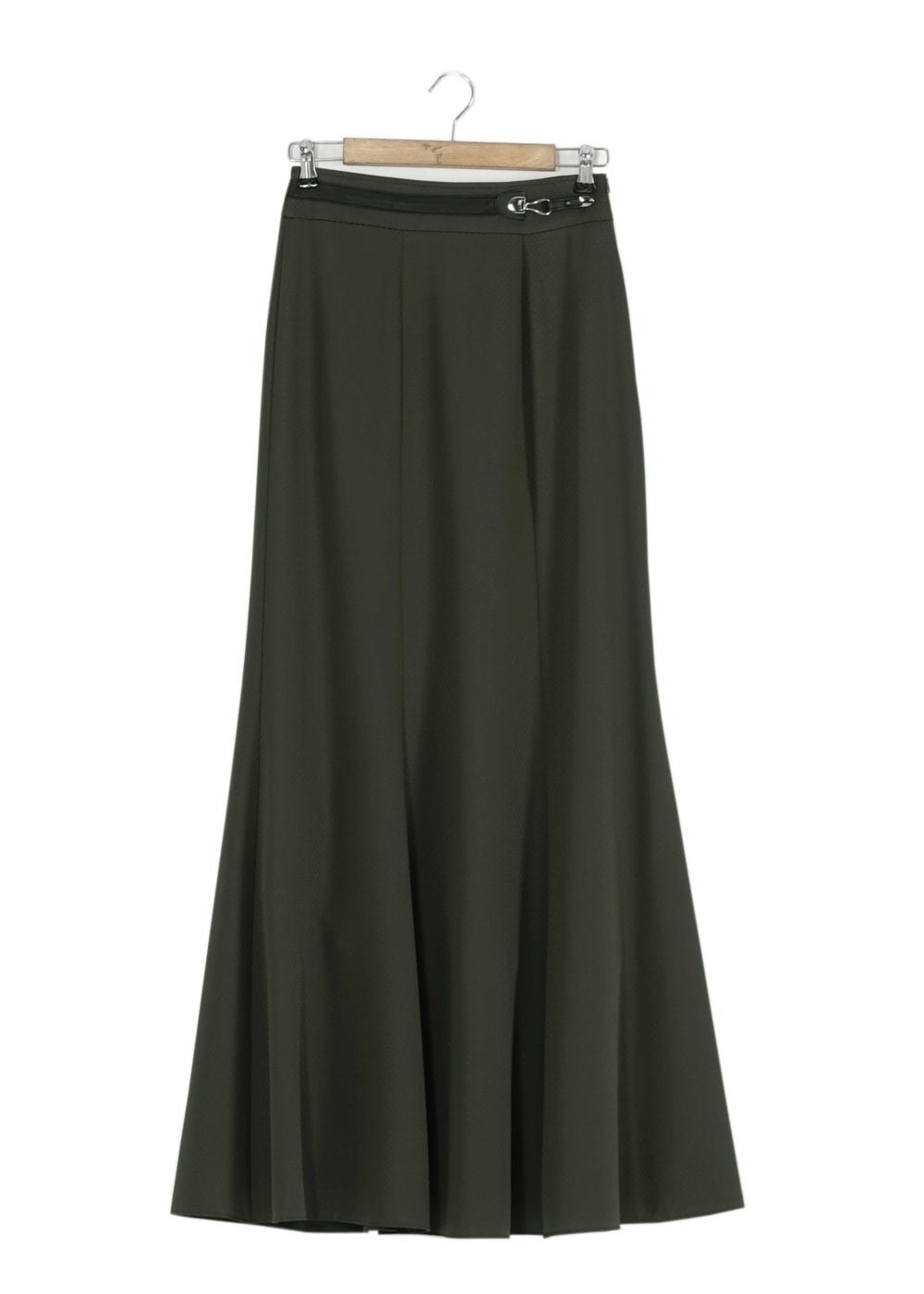 Tesettür giyim HAKİ BALIK KESİM ETEK 6788 