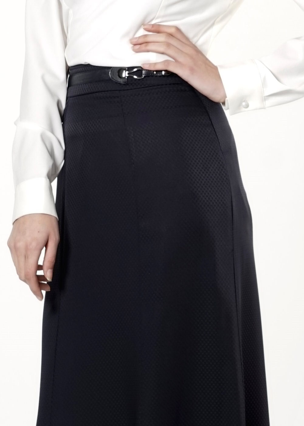 Tesettür giyim LACİVERT BALIK KESİM ETEK 6788 