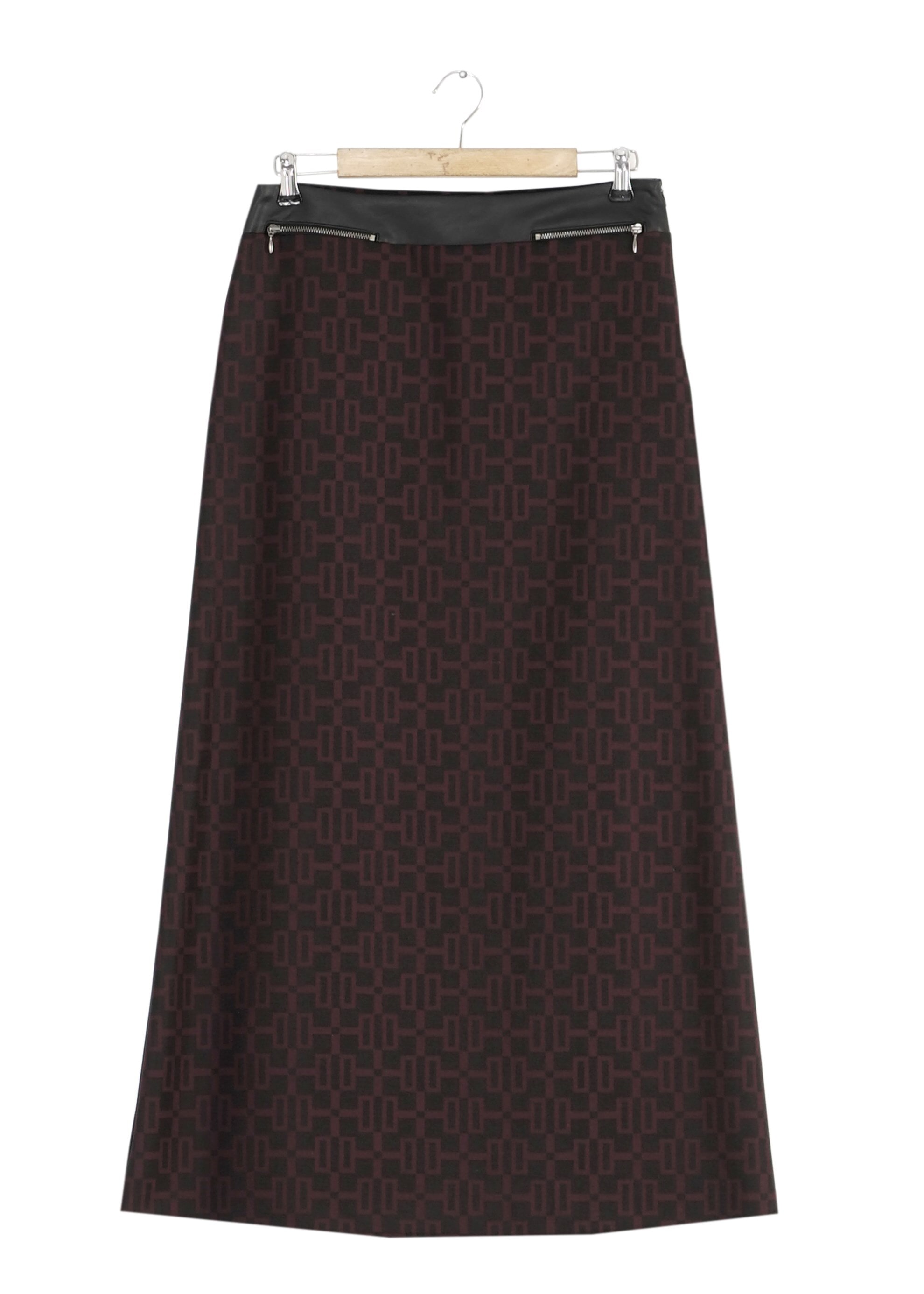 Tesettür giyim MÜRDÜM DESENLİ ETEK 6791 