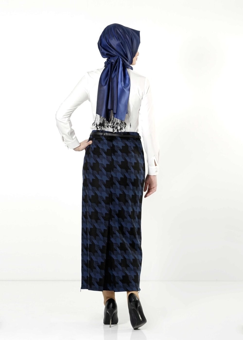 Tesettür giyim LACİVERT 6794 ETEK