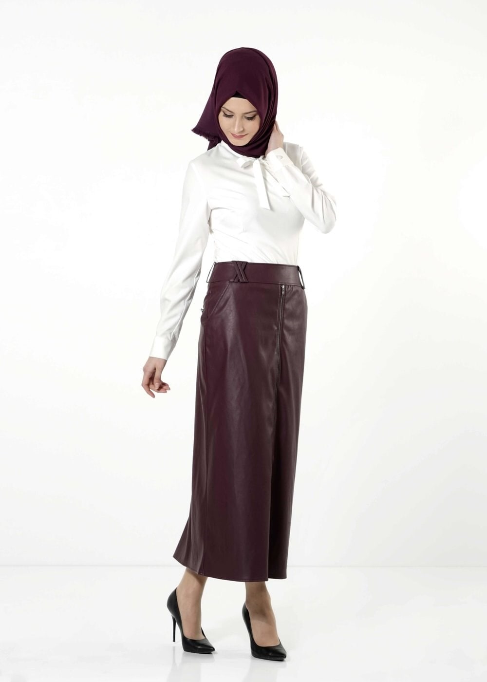 Tesettür giyim MÜRDÜM 6808 ETEK