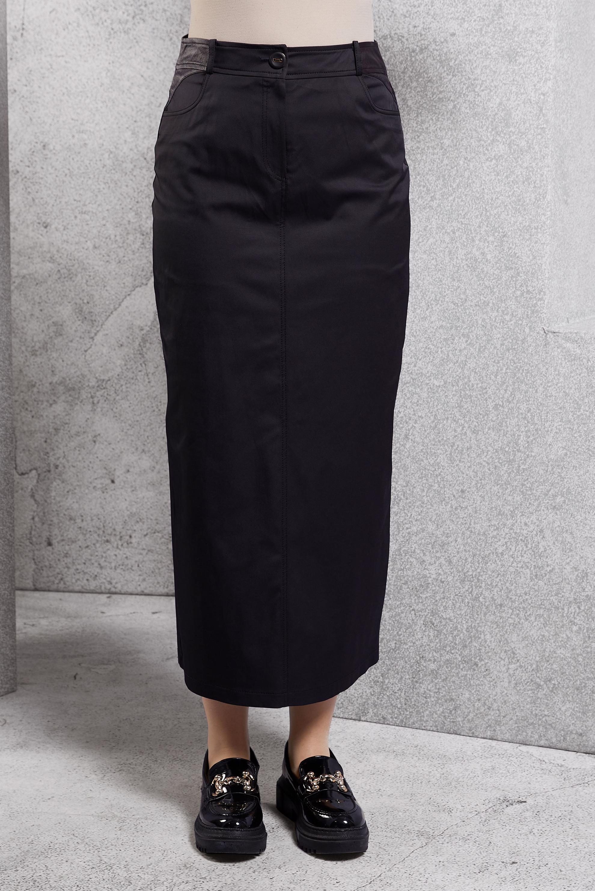 Tesettür giyim SİYAH KALEM ETEK 6818 