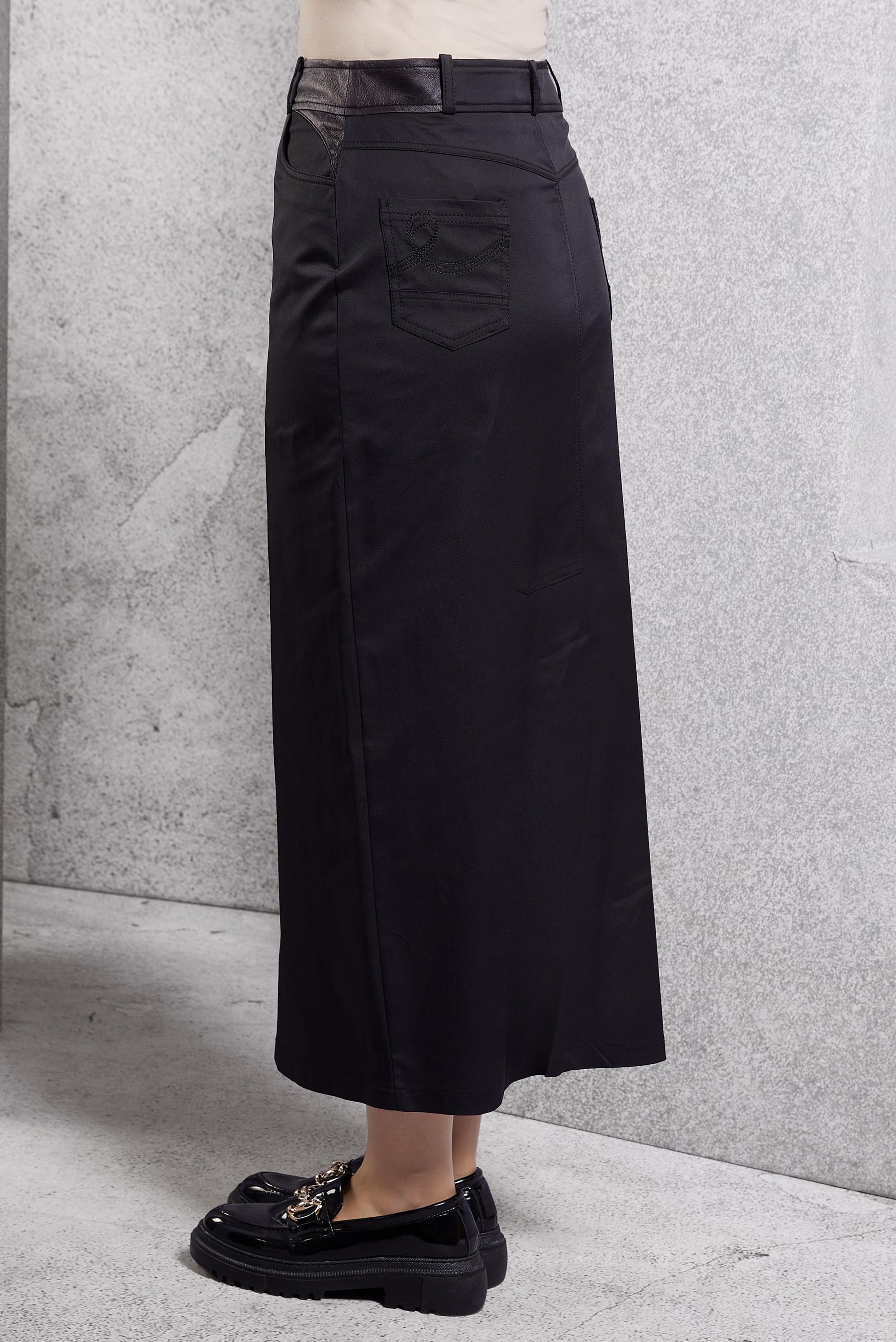 Tesettür giyim SİYAH KALEM ETEK 6818 