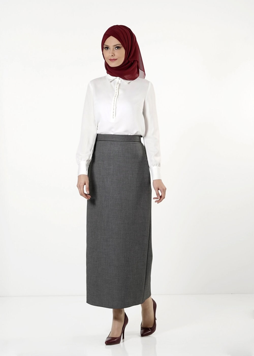 Tesettür giyim SİYAH 6821 ETEK