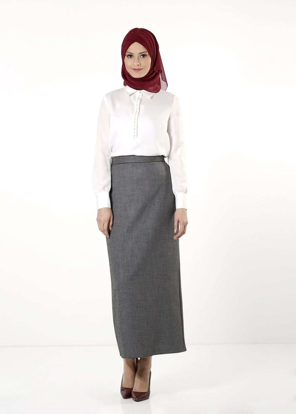 Tesettür giyim SİYAH 6821 ETEK