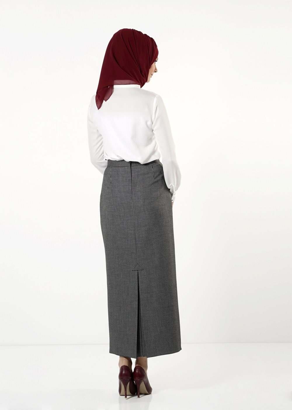 Tesettür giyim SİYAH 6821 ETEK