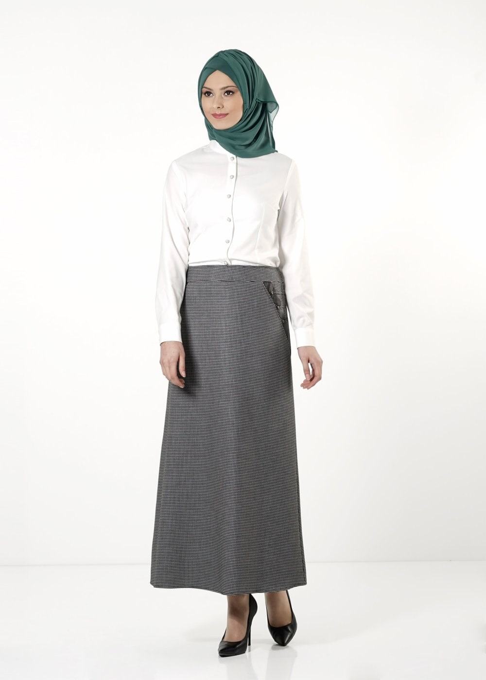 Tesettür giyim SİYAH 6822 ETEK