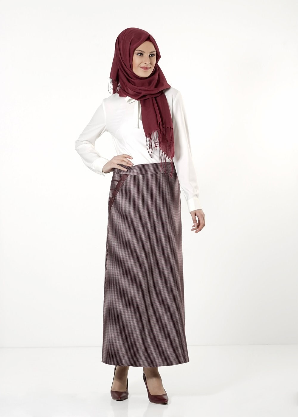 Tesettür giyim MÜRDÜM 6822 ETEK