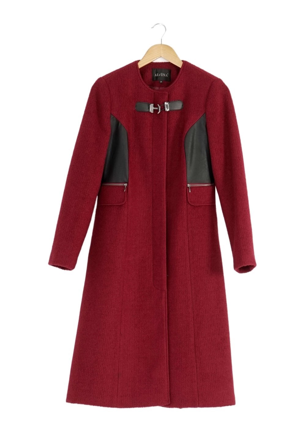 Tesettür giyim BORDO 9366 KABAN